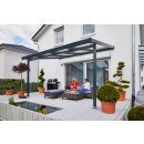 Terrassen&uuml;berdachung Premium (wei&szlig;/anthrazit 3x3m, 4x3m, 4x4 m)