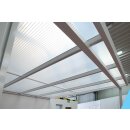 Carport Premium 5x3 m weiß Polycarbonat Stegplatten klar